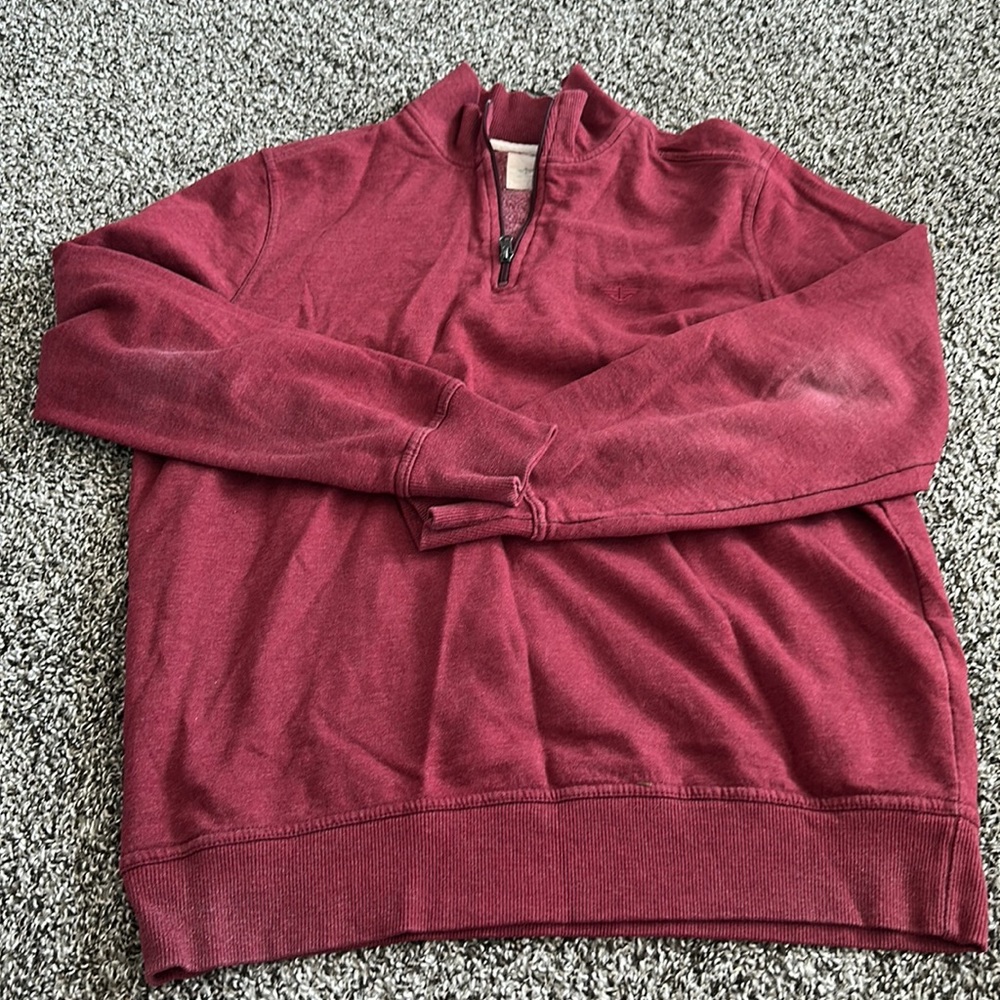 Men’s Dockers Quarter Zip Sweater Size L